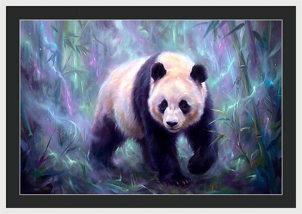 Giant Panda In Forest