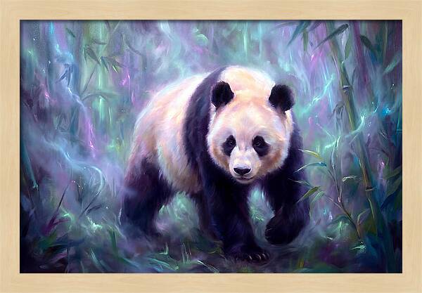 Giant Panda In Forest