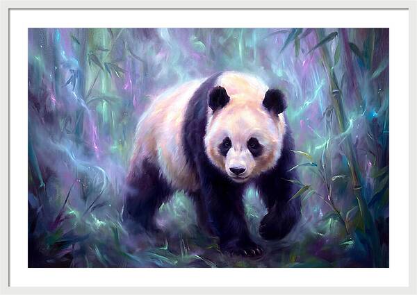 Giant Panda In Forest