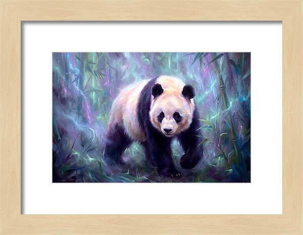 Giant Panda In Forest