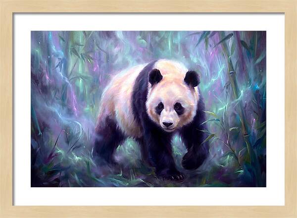 Giant Panda In Forest