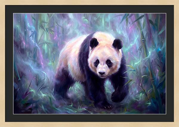 Giant Panda In Forest