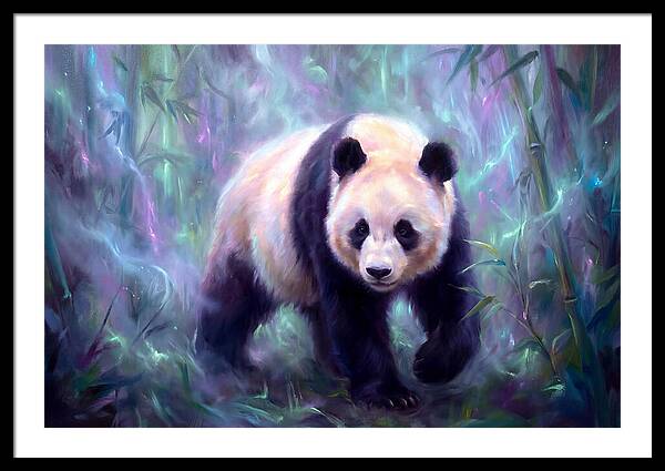 Giant Panda In Forest
