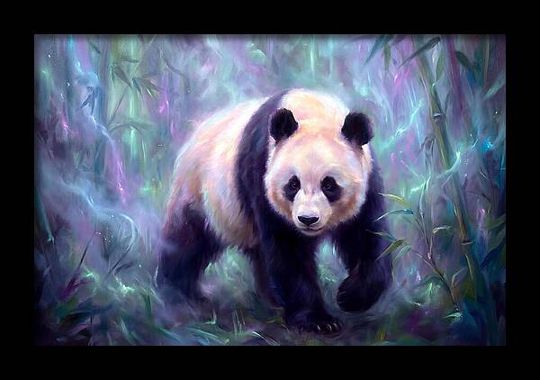 Giant Panda In Forest