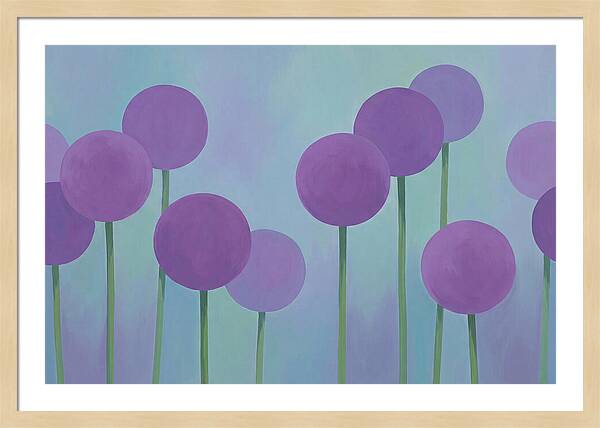 Giant Purple Globe Flowers