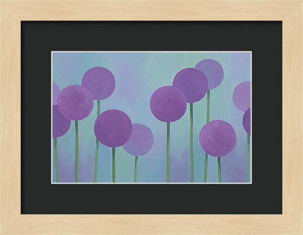 Giant Purple Globe Flowers