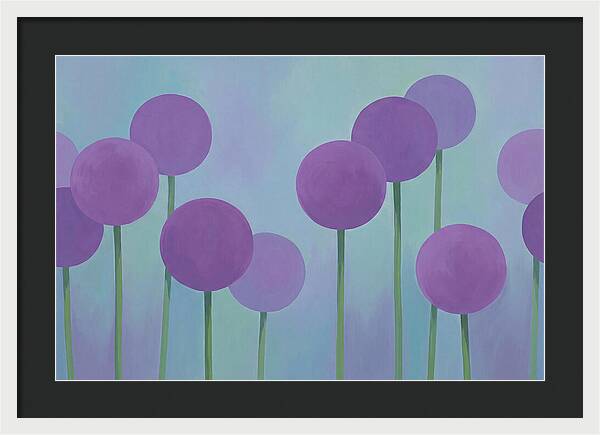 Giant Purple Globe Flowers