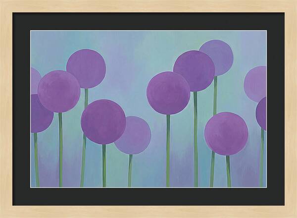 Giant Purple Globe Flowers