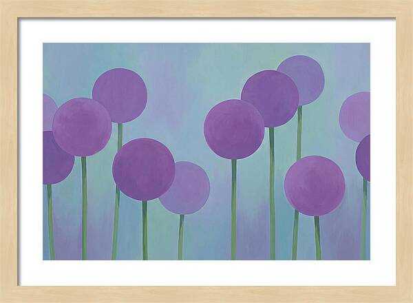 Giant Purple Globe Flowers