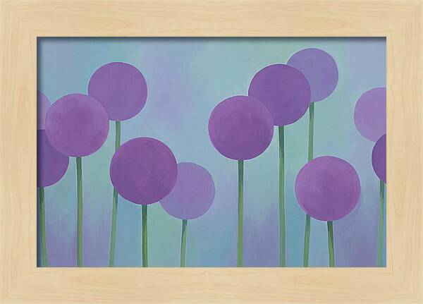 Giant Purple Globe Flowers