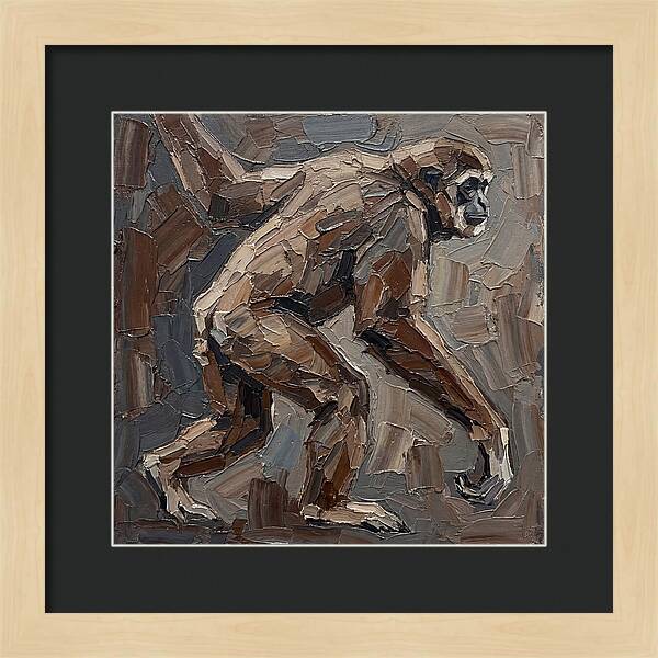 Gibbon In Earthy Tones