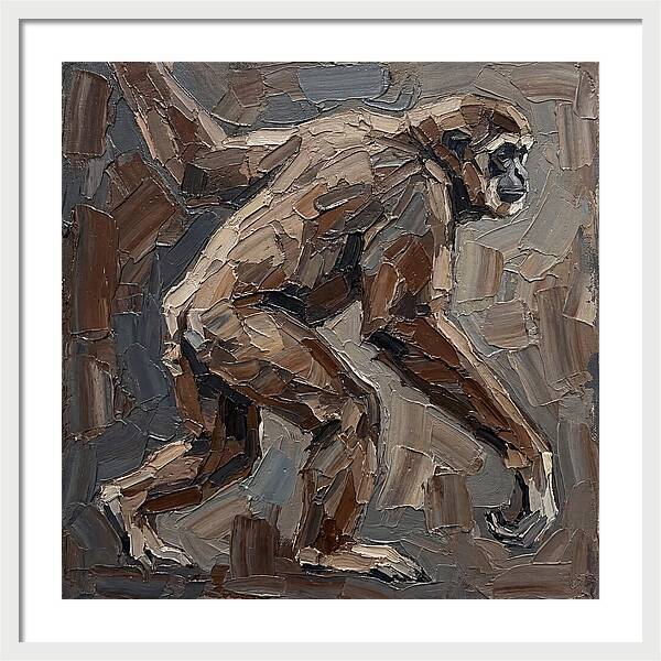 Gibbon In Earthy Tones