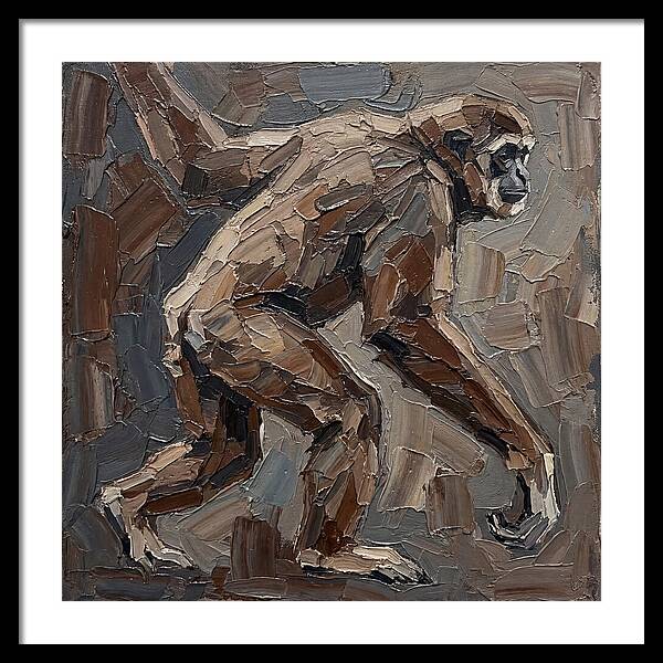 Gibbon In Earthy Tones