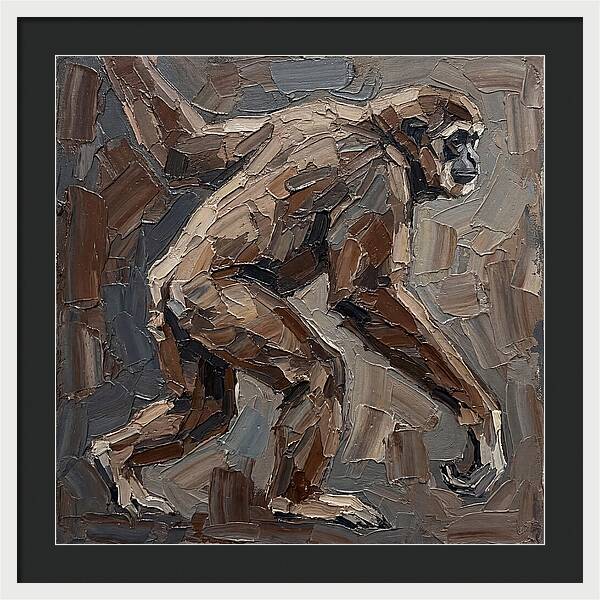 Gibbon In Earthy Tones
