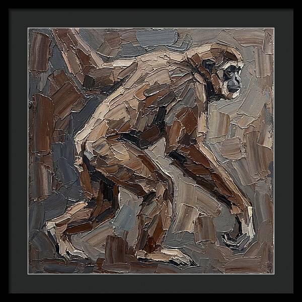 Gibbon In Earthy Tones