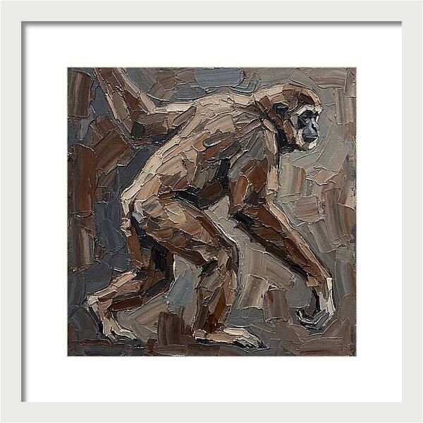 Gibbon In Earthy Tones