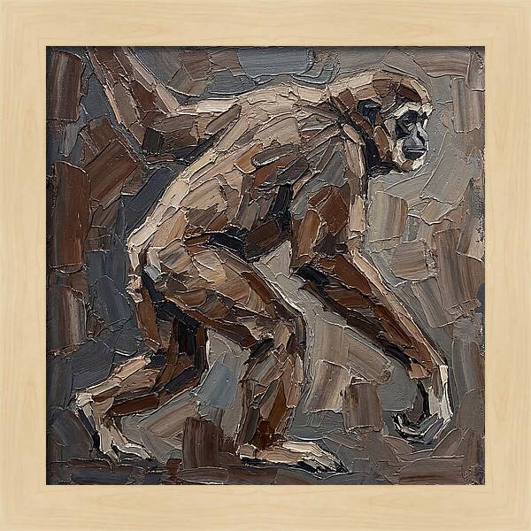 Gibbon In Earthy Tones