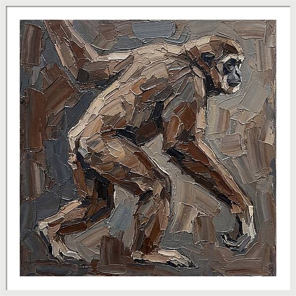 Gibbon In Earthy Tones