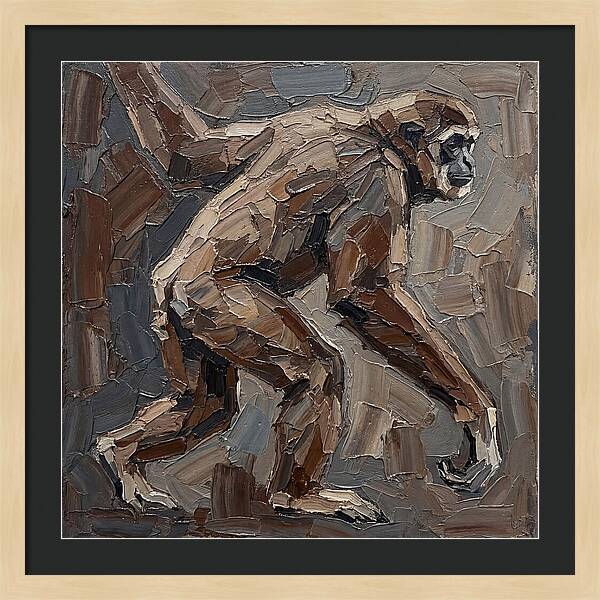 Gibbon In Earthy Tones
