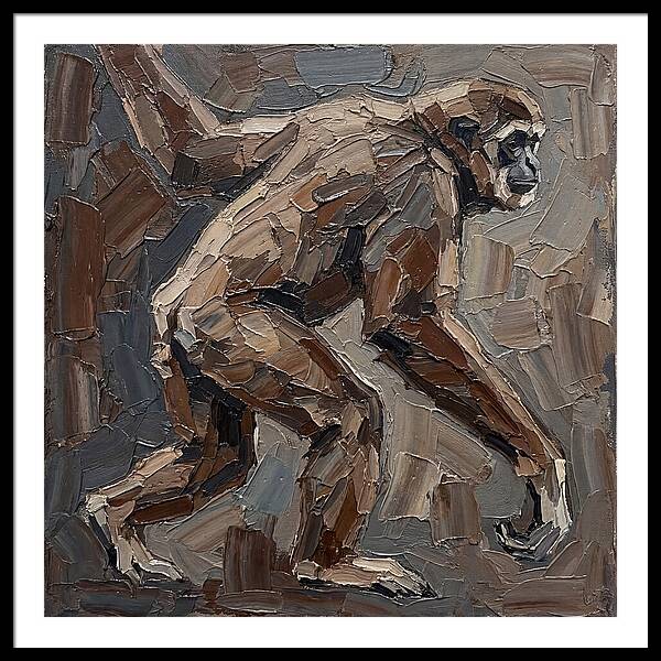 Gibbon In Earthy Tones