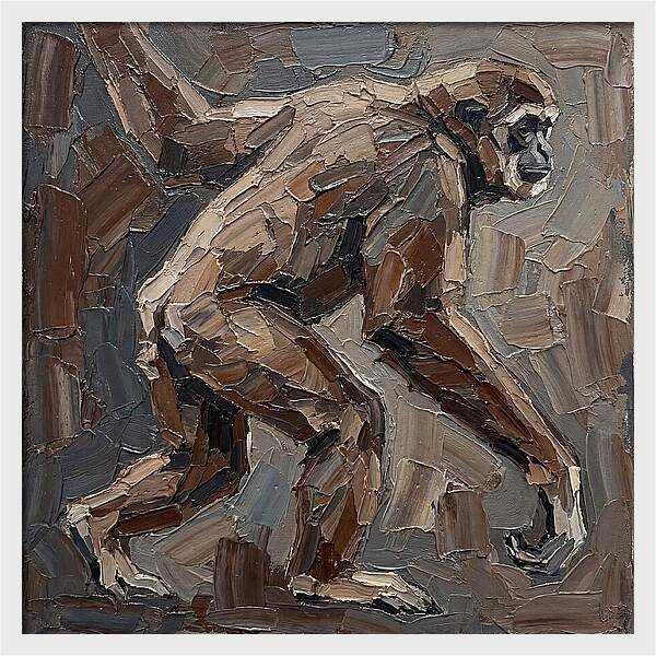 Gibbon In Earthy Tones