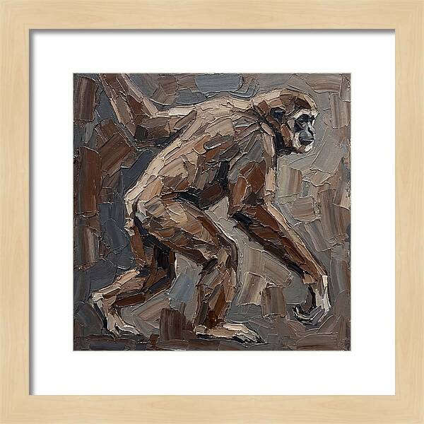 Gibbon In Earthy Tones