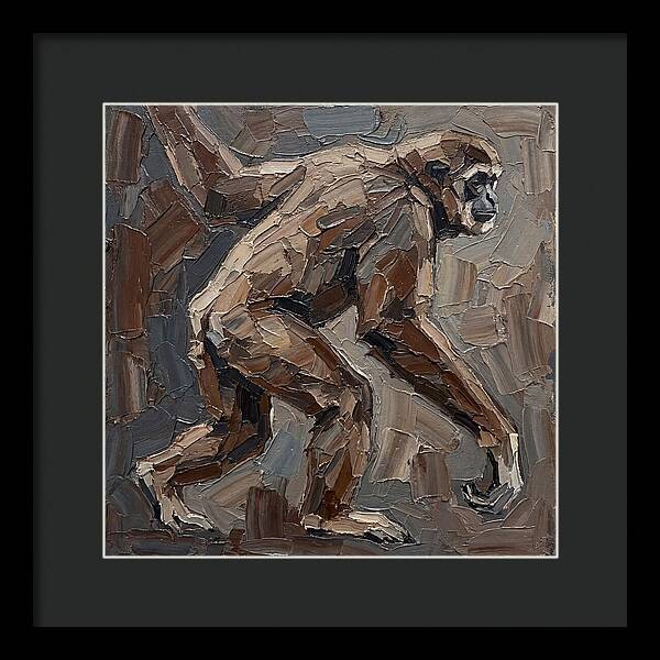 Gibbon In Earthy Tones