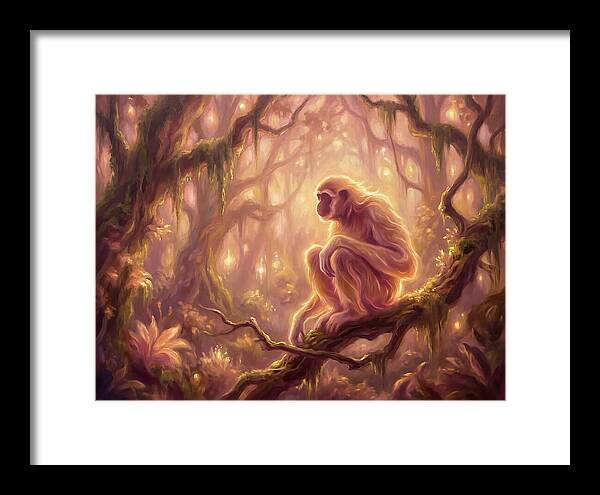 Gibbon In Enchanted Forest