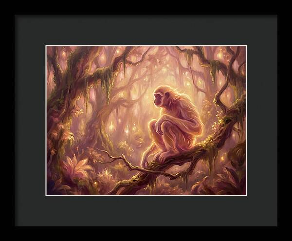 Gibbon In Enchanted Forest