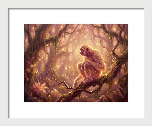 Gibbon In Enchanted Forest