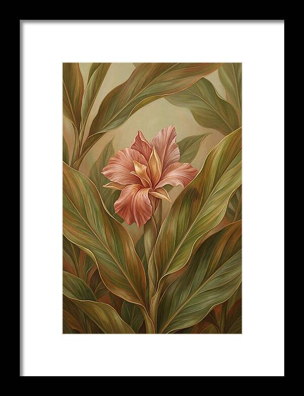 Ginger Flower Among Hidden Leaves