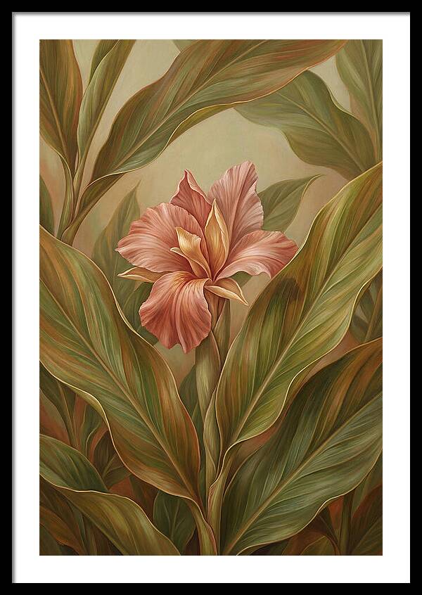 Ginger Flower Among Hidden Leaves