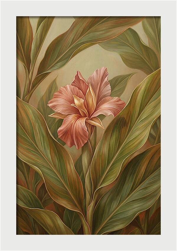 Ginger Flower Among Hidden Leaves