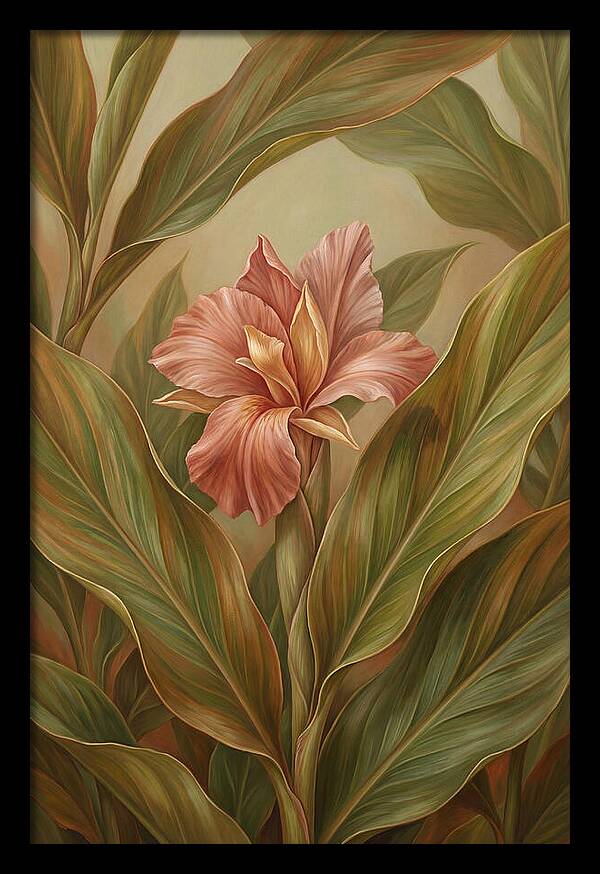 Ginger Flower Among Hidden Leaves