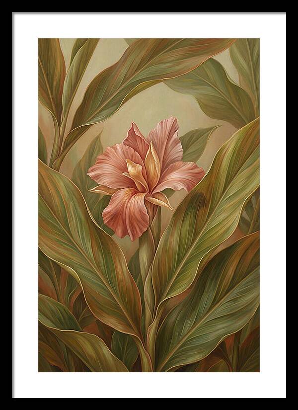 Ginger Flower Among Hidden Leaves