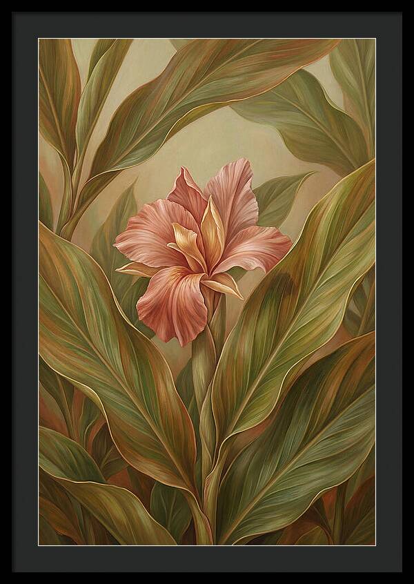 Ginger Flower Among Hidden Leaves
