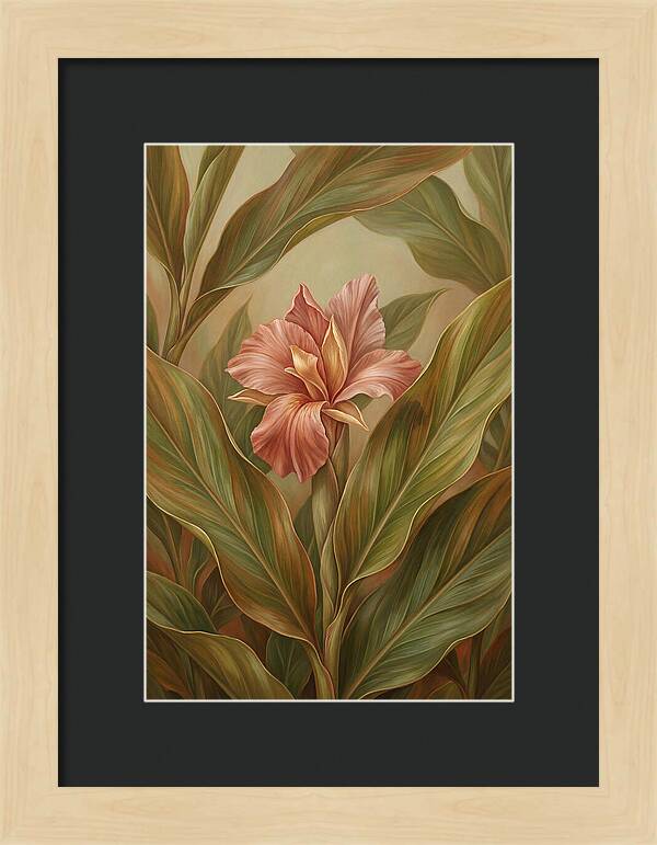 Ginger Flower Among Hidden Leaves