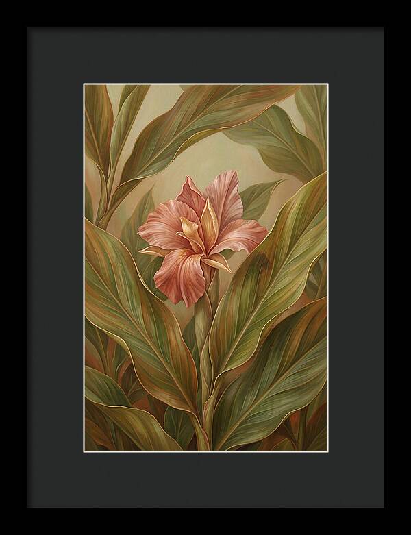 Ginger Flower Among Hidden Leaves