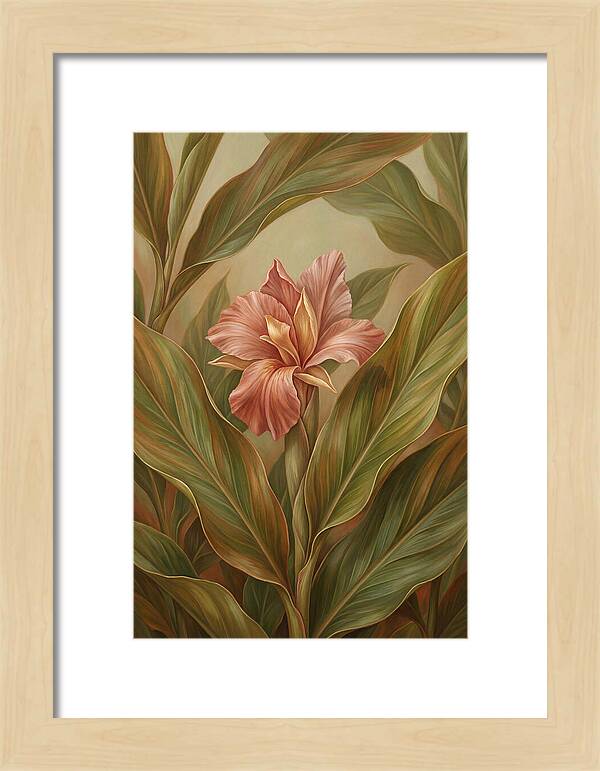 Ginger Flower Among Hidden Leaves