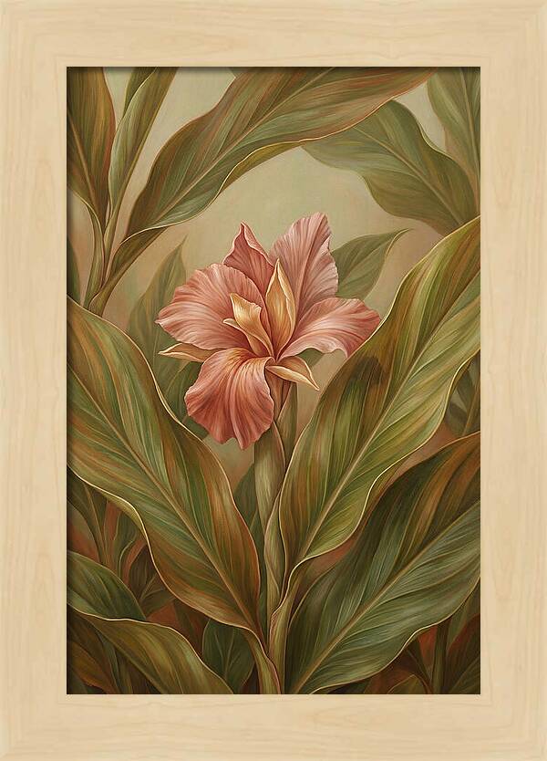 Ginger Flower Among Hidden Leaves