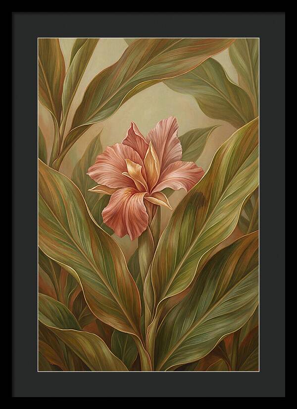 Ginger Flower Among Hidden Leaves