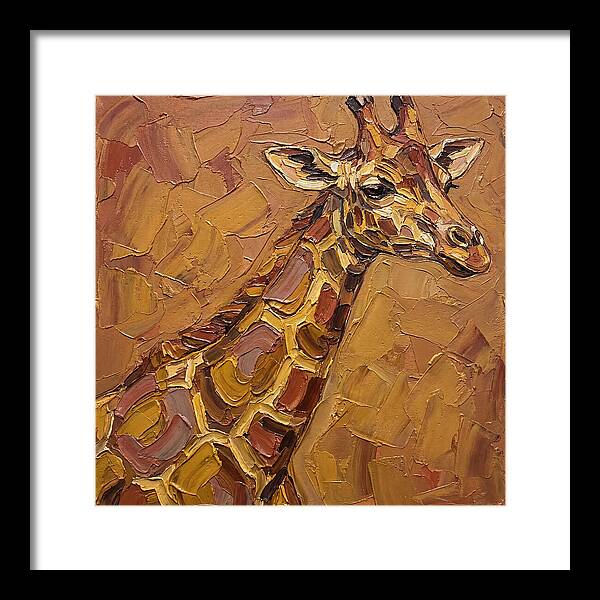 Giraffe In Earthy Tones