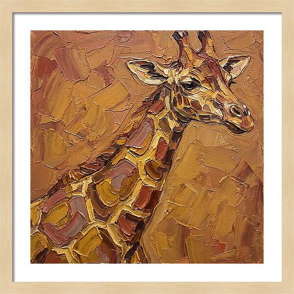 Giraffe In Earthy Tones
