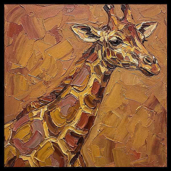 Giraffe In Earthy Tones