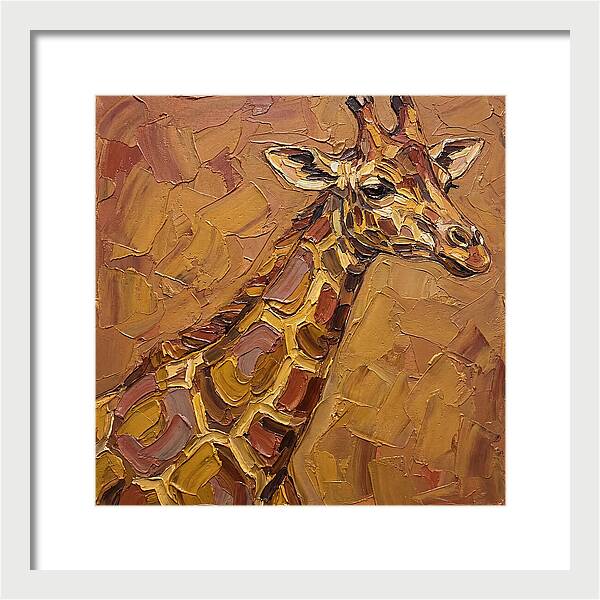 Giraffe In Earthy Tones