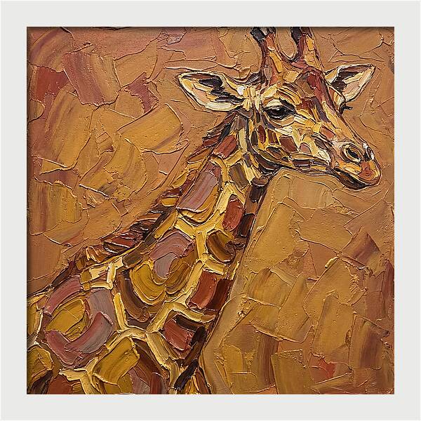 Giraffe In Earthy Tones