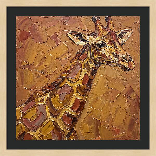 Giraffe In Earthy Tones