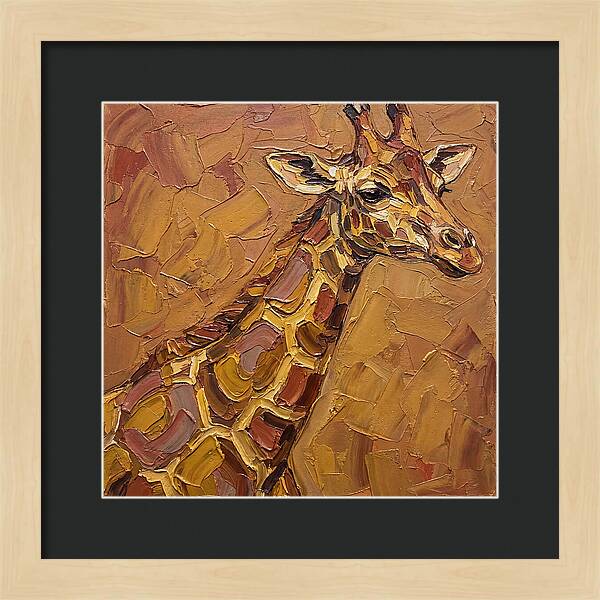 Giraffe In Earthy Tones
