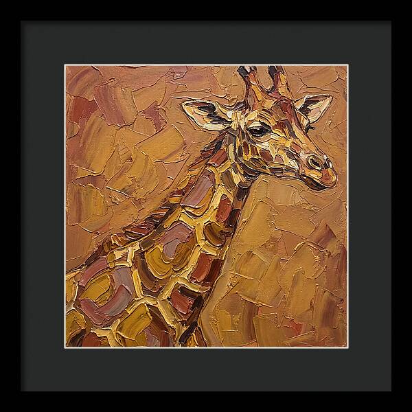 Giraffe In Earthy Tones