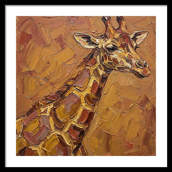 Giraffe In Earthy Tones